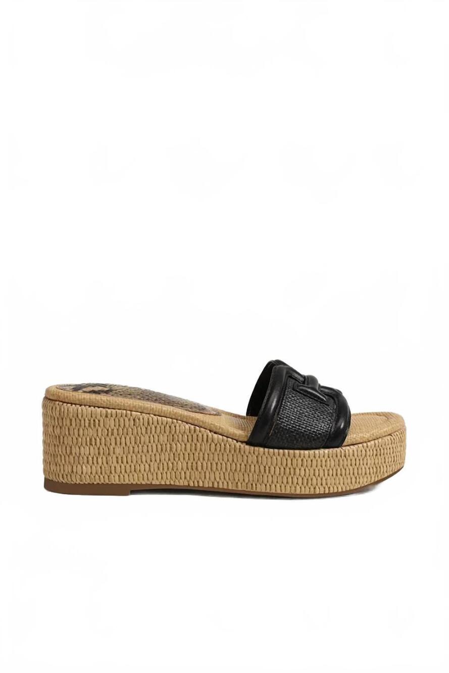 NEW SAM EDELMAN women's pauleena espadrille sandal in black leather